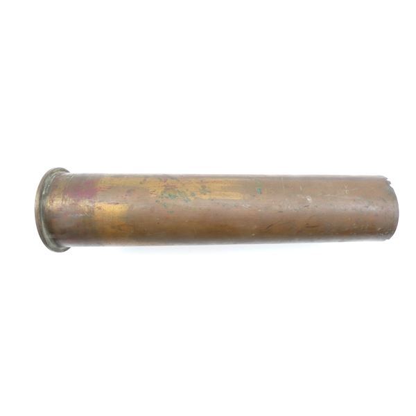 WWI BRITISH 12 PDR BRASS SHELL CASING