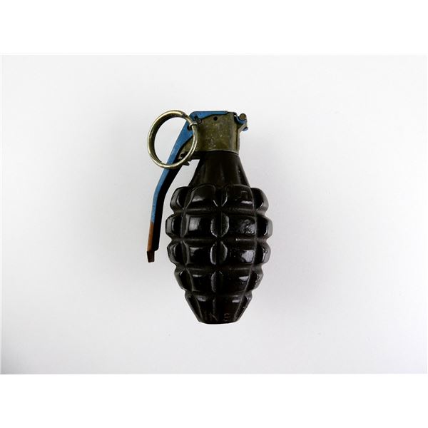U.S. MILITARY PRACTICE PINEAPPLE GRENADE INERT