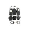 Image 2 : ASSORTED BLACK LEATHER RADIO HOLSTERS, HANDCUFF POUCHES, ETC. LOT