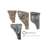 Image 1 : ASSORTED MILITARY STYLE LEATHER HOLSTERS LOT
