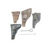 Image 2 : ASSORTED MILITARY STYLE LEATHER HOLSTERS LOT