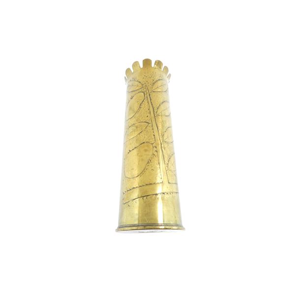 WWI BRITISH MILITARY 18-PDR TRENCH ART VASE