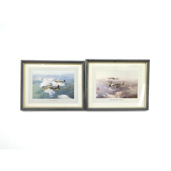 "STIRLING" AND "DAYLIGHT RAID OVER LONDON" FRAMED PRINTS LOT