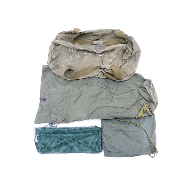 ASSORTED MILITARY DUFFLE BAGS, LAUNDRY BAGS, ETC. LOT