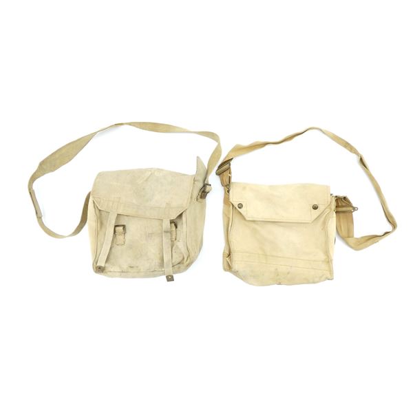 CANADIAN / BRITISH MILITARY GASK MASK BAG AND FIELD PACK LOT