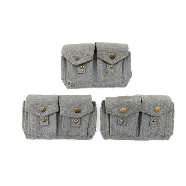 WWII CANADIAN RCAF / BRITISH RAF .303 BR AMMO POUCH LOT