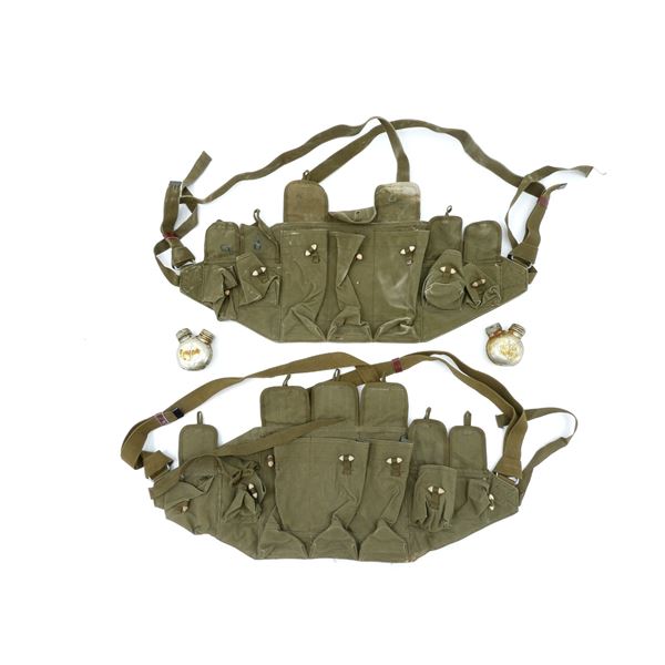 CHINESE MILITARY SKS BANDOLIER AND OILER LOT