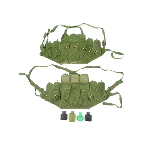 CHINESE MILITARY SKS BANDOLIER AND OILER LOT