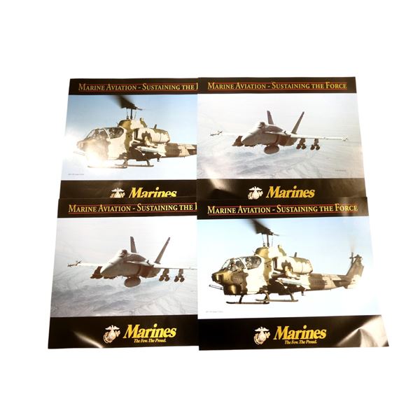 "MARINE AVIATION-SUSTAINING THE FORCE" POSTER LOT