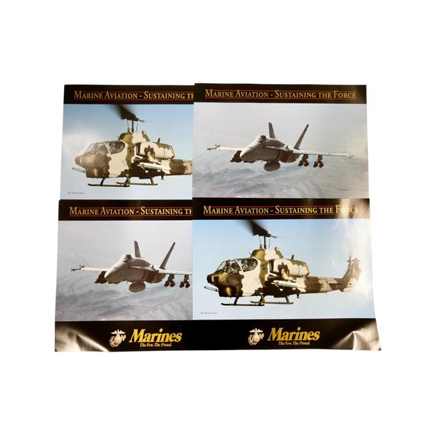 "MARINE AVIATION-SUSTAINING THE FORCE" POSTER LOT