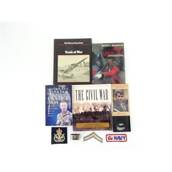 ASSORTED MILITARY BOOK, ETC. LOT