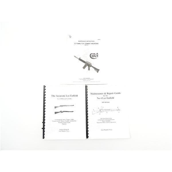 ASSORTED LEE ENFIELD / C7 MAINTENANCE BOOK LOT