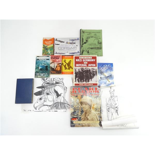 ASSORTED MILITARY / AIRCRAFT, ETC. BOOK LOT
