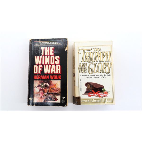"THE WINDS OF WAR" AND "THE TRIUMPH AND THE GLORY" BOOK LOT