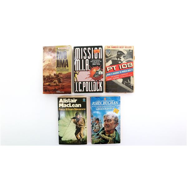 ASSORTED MILITARY NOVEL BOOK LOT