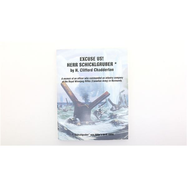 "EXCUSE US! HERR SCHICKLGRUBER" BOOK