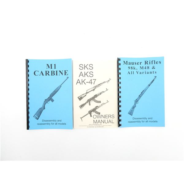 ASSORTED FIREARMS MANUALS LOT