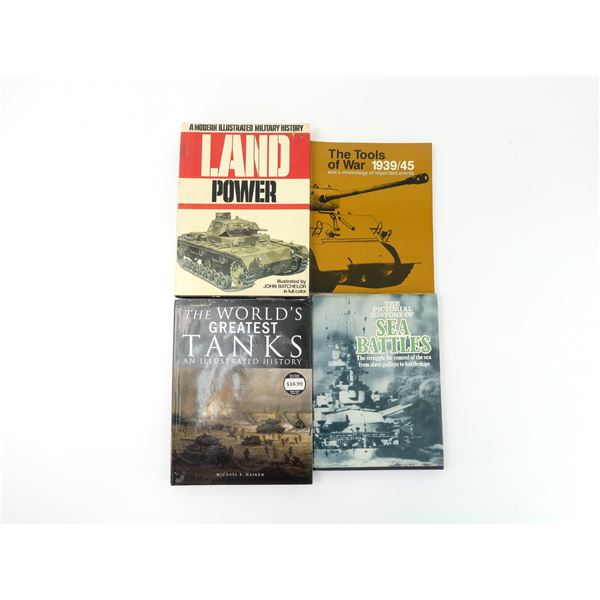 ASSORTED MILITARY TANK / NAVAL BOOK LOT