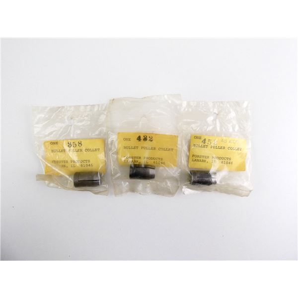 ASSORTED FORSTER BULLET PULLER COLLET LOT