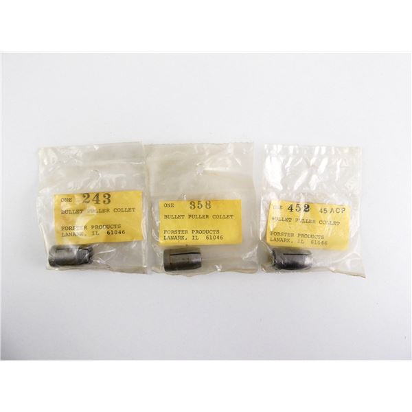 ASSORTED FORSTER BULLET PULLER COLLET LOT