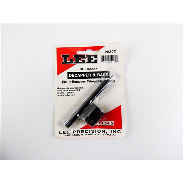LEE .30 CAL. DECAPPER AND BASE LOT