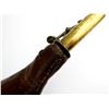 Image 3 : VINTAGE LEATHER SHOT / POWDER FLASK AND UNKNOWN SHOT LOT