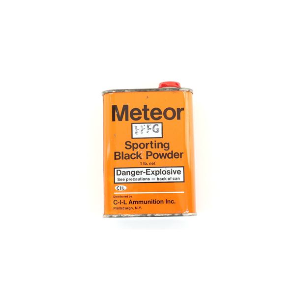 COLLECTIBLE METEOR EMPTY BLACK POWDER TIN