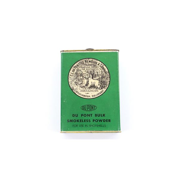 COLLECTIBLE DUPONT EMPTY BLACK POWDER TIN