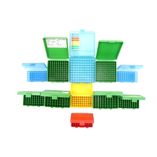 ASSORTED PLASTIC PISTOL AMMO CONTAINERS LOT