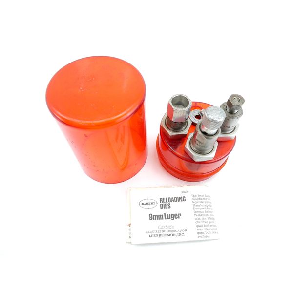 LEE 9MM LUGER CARBIDE RELOADING DIES