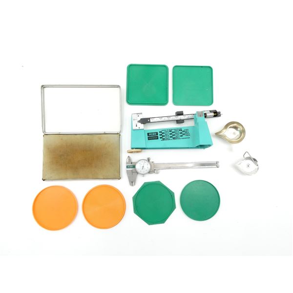 ASSORTED POWDER SCALE, LUBE PAD, ETC. LOT