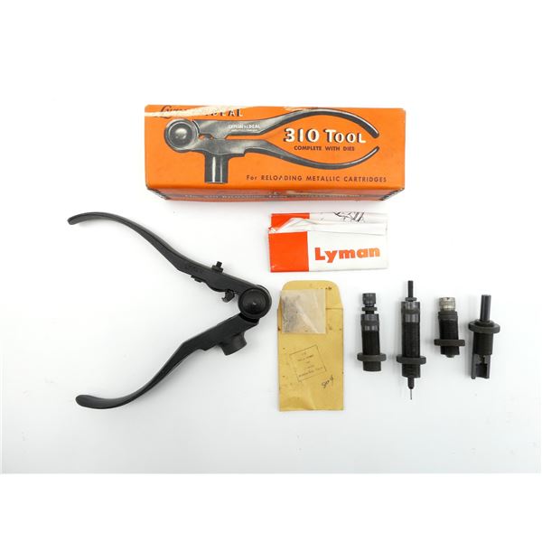LYMAN IDEAL 310 RELOADING TOOL AND DIES LOT