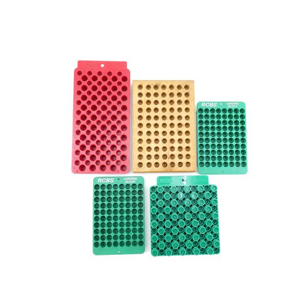 ASSORTED AMMO RELOADING TRAY LOT