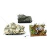 Image 1 : ASSORTED MILITARY MODEL TANKS AND SOLDIER FIGHT SCENE LOT