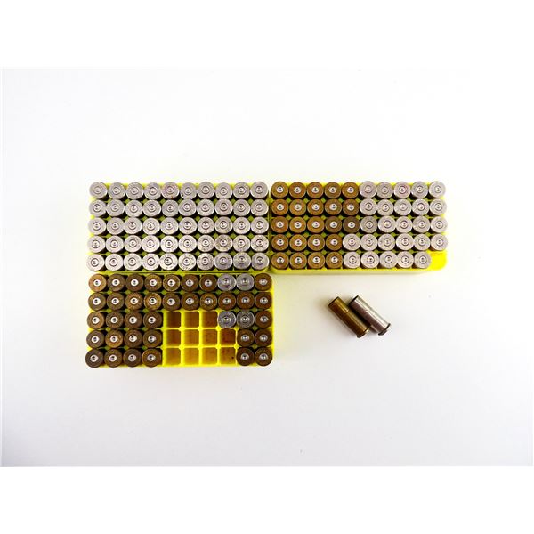 NON-PRIMED ASSORTED .38 SPL BRASS AND NICKEL CASES LOT