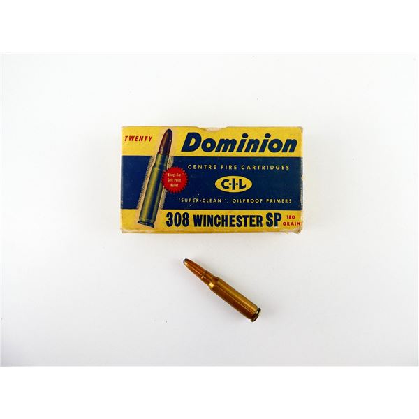 COLLECTIBLE DOMINION .308 WIN AMMO LOT