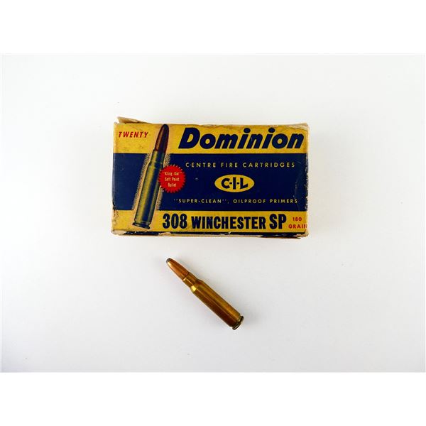 COLLECTIBLE DOMINION .308 WIN AMMO LOT