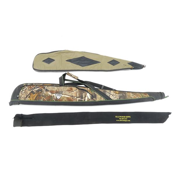 ASSORTED SOFT PADDED RIFLE CASES AND GUN SOCK LOT