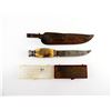 Image 1 : RU-KO KNIFE WITH BUCK KNIVES SHARPENING STONE LOT
