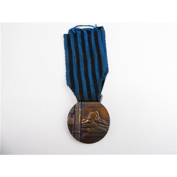 2ND ITALO-ETHIOPIAN WAR ITALIAN MILITARY COMMEMORATIVE MEDAL FOR THE EAST AFRICA CAMPAIGN 1935-1936