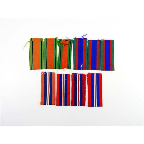 ASSORTED WWII CANADIAN MEDAL RIBBONS LOT