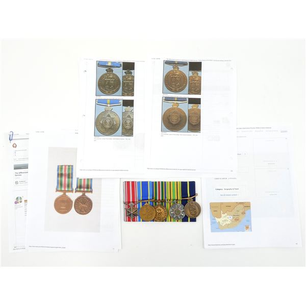 ASSORTED SOUTH AFRICAN POLICE MEDALS LOT