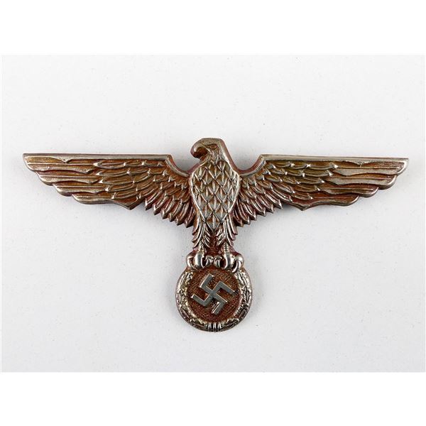 WWII GERMAN MILITARY BRASS EAGLE BADGE