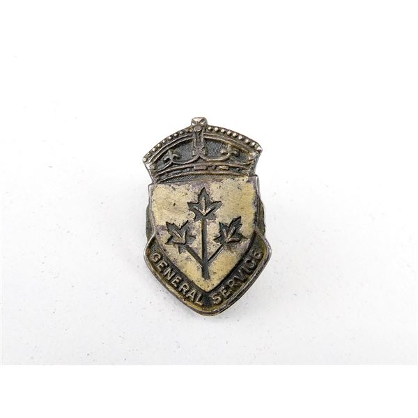 WWI / WWII CANADIAN GENERAL SERVICE LAPEL PIN