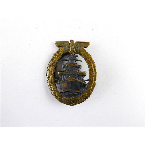 WWII GERMAN KRIEGSMARINE HIGH SEAS FLEET WAR BADGE