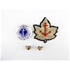Image 1 : ROYAL CANADIAN NAVAL ASSOCIATION BADGE, PIN AND EARRINGS LOT