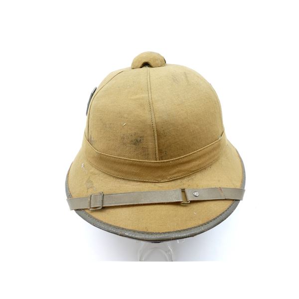 WWII GERMAN 1ST PATTERN TROPICAL PITH HELMET