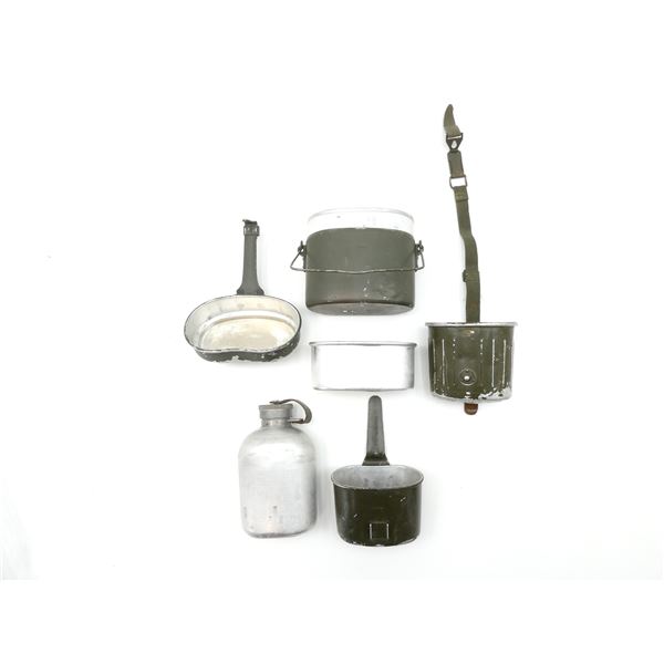 GERMAN MILITARY MESS KIT AND CANTEEN LOT