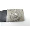Image 3 : WWII GERMAN BELT WITH REPRODUCTION SS BUCKLE