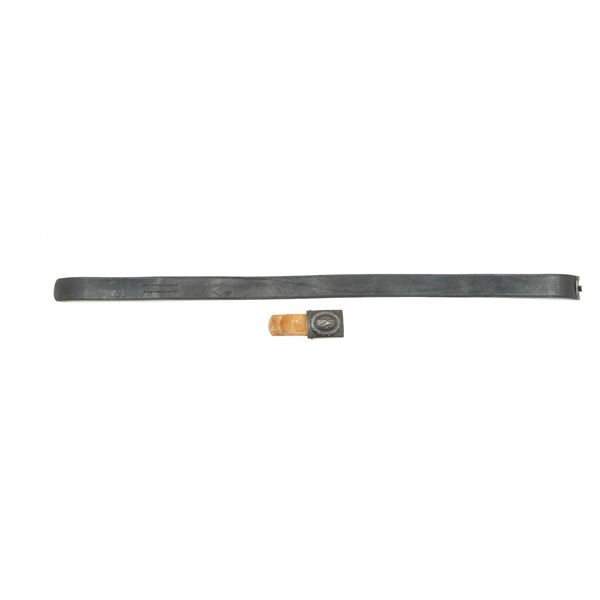 WWII GERMAN BELT WITH LUFTWAFFE BELT BUCKLE